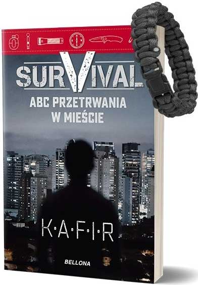 Survival. ABC przetrwania w mieście (książka z autografem i bransoletką survivalową)